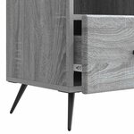 vidaXL Meuble TV Sonoma gris 102 x 34 5 x 50 cm Bois d'ingénierie