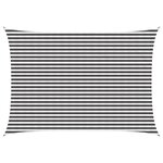 vidaXL Voile d'ombre 3 x 6 m HDPE Rectangulaire Anthracite et blanc