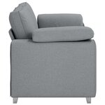 vidaXL Canapé Gris clair 180 x 77 x 82 cm tissu