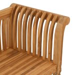 vidaXL Banc 127.5x52x80 cm en bois massif de teck