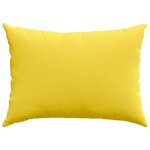 vidaXL Coussins de canapé 2 Pièces Jaune clair 70 x 50 cm tissu