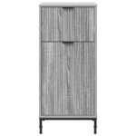 vidaXL Cabinet de salle de bain Sonoma gris 39.5 x 36 x 88 cm