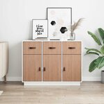 vidaXL Film autoadhésif pour meubles Chêne clair 500x90 cm PVC