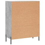 vidaXL Buffet gris béton 69 5x34x90 cm bois d'ingénierie