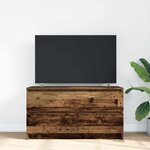 vidaXL Meuble TV vieux bois 100x35x54 cm bois d'ingénierie