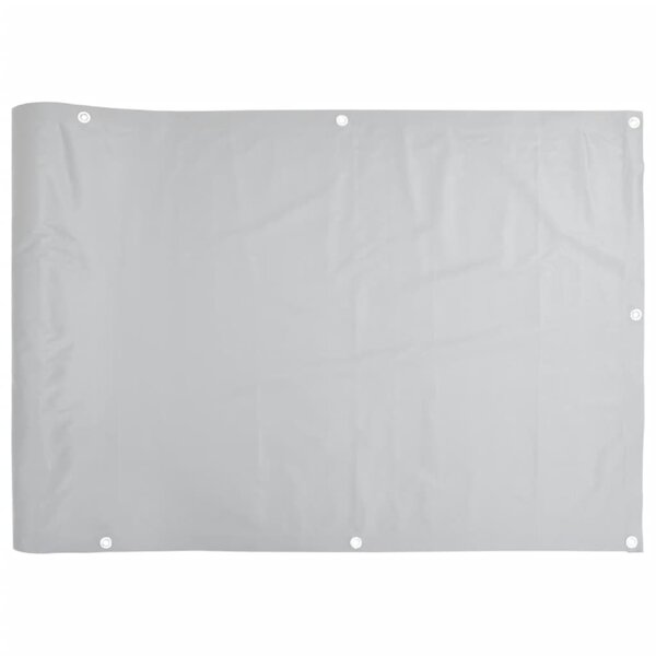 vidaXL Écran d'intimité de balcon gris 800x120 cm PVC