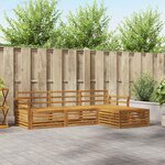 vidaXL Ensemble de canapés d'extérieur Naturel 254 x 162 5 x 73 cm