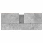 vidaXL Armoire salle de bain gris béton 80x33x60cm bois d'ingénierie