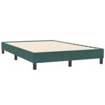 vidaXL Cadre de lit sans matelas vert foncé 120x210 cm velours