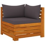 Salon de jardin meuble d'extérieur ensemble de mobilier 6 pièces avec coussins bois d'acacia solide 02_0016646