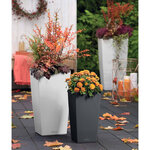 LECHUZA Jardinière Cubico Color 30 ALL-IN-ONE ardoise 13138