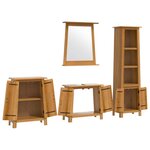 vidaXL Ensemble de meubles de salle de bain 4 Pièces bois de pin massif