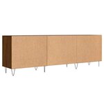 vidaXL Meuble TV chêne marron 150x30x50 cm bois d'ingénierie