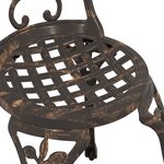Ensemble de Jardin Bistro 3 Pièces en Aluminium