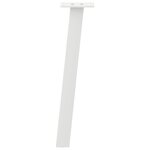 vidaXL Pieds de table basse 4 pièces Blanc 42 cm Acier