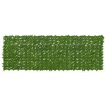 vidaXL Écran de balcon avec feuilles Vert et jaune 300 x 100 cm