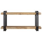 vidaXL Étagère murale 90x33x45 cm bois de manguier massif brut