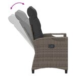 vidaXL Chaises de jardin inclinables 56 x 60 x 112 cm acier