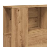 vidaXL Armoire de tête de lit chêne artisanal 140x18 5x102 5 cm