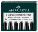 Etui de 6 cartouches d'encre Standard Noir FABER-CASTELL