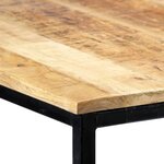 vidaXL Table à manger 180x90x75 cm Bois de manguier massif brut