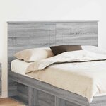 vidaXL Tête de lit Gris Sonoma 160 cm Bois d'ingénierie