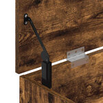 vidaXL Banc à chaussures chêne fumé 102x30 5x45 cm bois d'ingénierie