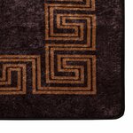 vidaXL Coureur de Tapis MARSA Noir 80 x 350 cm Polyester et PVC