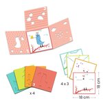 Djeco DJ00028 - Coloriage 3 pochoirs pour une image