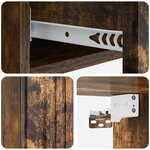vidaXL Table d'appoint murale Chêne fumé 87 5 x 34 5 x 17 cm