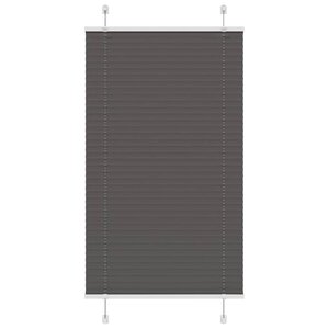 vidaXL Store plissé noir 80x100 cm largeur du tissu 79 4 cm polyester