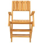 vidaXL Chaises de jardin pliantes lot de 8 55x62x90cm bois massif teck