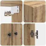 vidaXL Armoire Murale 59 x 31 x 60 cm Bois d'ingénierie