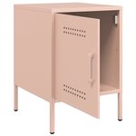 vidaXL Table de chevet rose 36x39x50 5 cm acier
