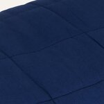 vidaXL Couverture lestée Bleu 220x235 cm 15 kg Tissu
