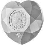 Pièce de monnaie en Argent 50 Dollars g 78.95 Millésime 2025 HEART DIAMOND