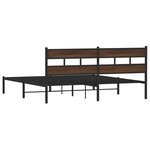 vidaXL Cadre de lit sans matelas avec tête de lit 200x200 cm
