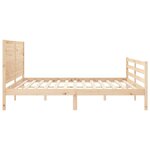 vidaXL Cadre de lit sans matelas bois massif