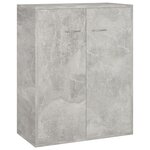 vidaXL Buffet Gris béton 60x30x75 cm Bois d'ingénierie