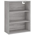 vidaXL Buffet sonoma gris 69 5x32 5x180 cm bois d'ingénierie