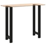 vidaXL Pieds de table de bar Noir 2 pièces 50 x (110-111) cm Acier