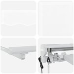 vidaXL Auvent Rétractable Blanc 250x200 cm tissu