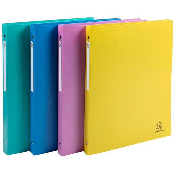 Classeur 4 Anneaux 15mm Polypropylène Forever Young - A4 - Couleurs Assorties - X 20 - Exacompta