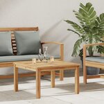 vidaXL Table basse Marron 60 x 60 x 36 cm Bois de teck solide