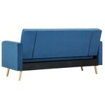 vidaXL Canapé Tissu Bleu