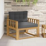 vidaXL Sofa de milieu extérieur Polyester Blanc