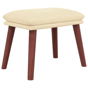 vidaXL Repose-pied Crème 45x29 5x35 cm Tissu