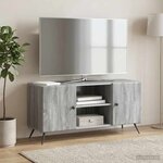 vidaXL Meuble TV 102 x 34 5 x 50 cm Sonoma gris Bois d'ingénierie
