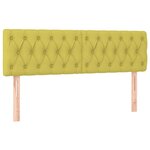 vidaXL Têtes de lit 2 Pièces Vert 72x7x78/88 cm Tissu