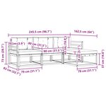 vidaXL Ensemble de canapés d'extérieur 4 pc Blanc et anthracite